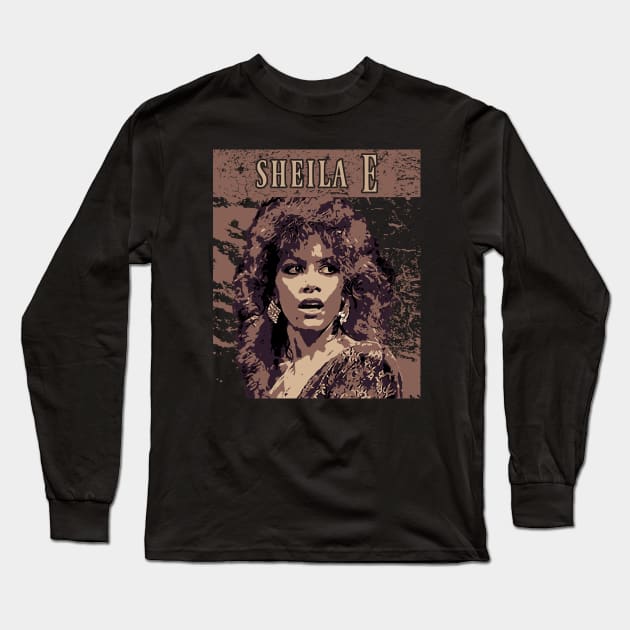 Sheila E Long Sleeve T-Shirt by Degiab